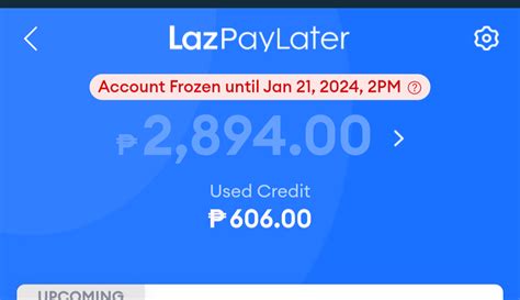 lazpaylater frozen account|Lazpaylater Account Restricted : r/PHCreditCards .